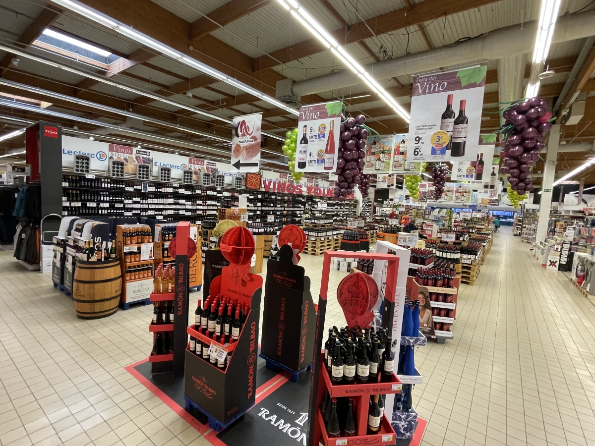 Comienza la Gran Feria del Vino de E.Leclerc Pamplona con la mejor oferta en vinos y quesos