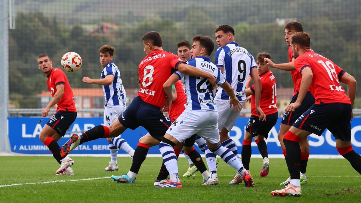 Osasuna Promesas pierde ante la Real Sociedad en Zubieta (3-1)