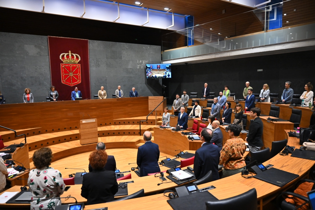 El Parlamento de Navarra traslada el pésame y su más profundo dolor y apoyo a las familias y allegados de las personas fallecidas a causa de la DANA