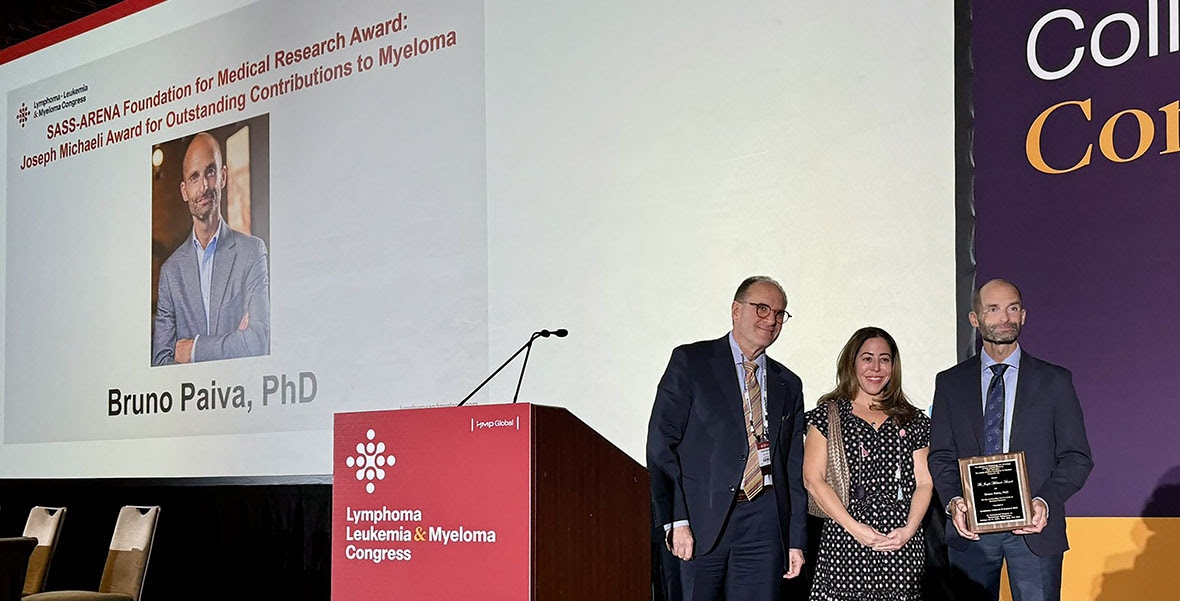 Un doctor del CIMA recibe el premio internacional Michaeli por su trayectoria investigadora en mieloma múltiple
