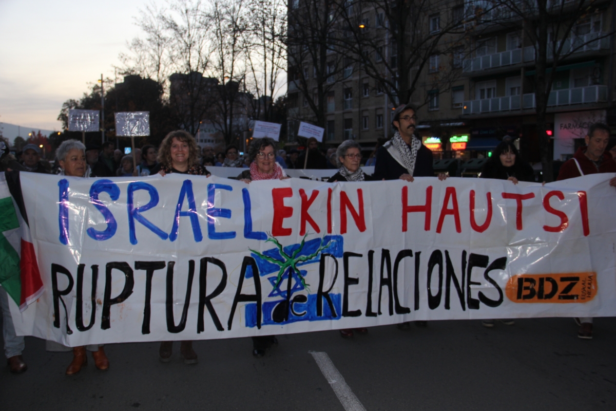 BDZ Nafarroa llama al boicot ante la participación israelí en el Mundial de Trampolín 2025 en el Navarra Arena