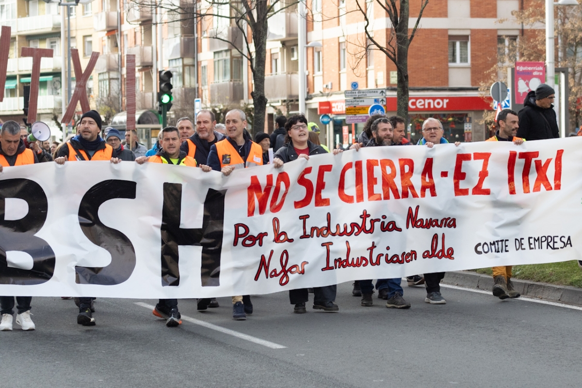 ELA rechaza el preacuerdo del ERE de BSH Esquiroz y denuncia una «sangría histórica de despidos» en Navarra