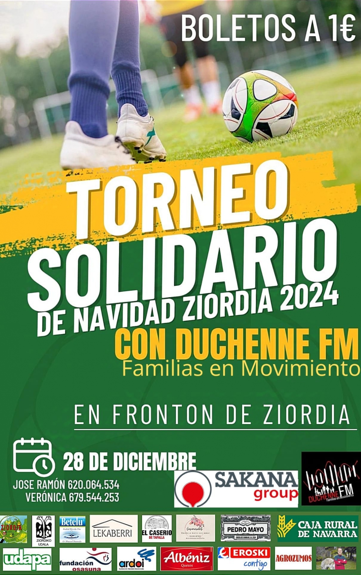 Ziordia se vuelca en el deporte solidario con el Torneo Duchenne estas navidades