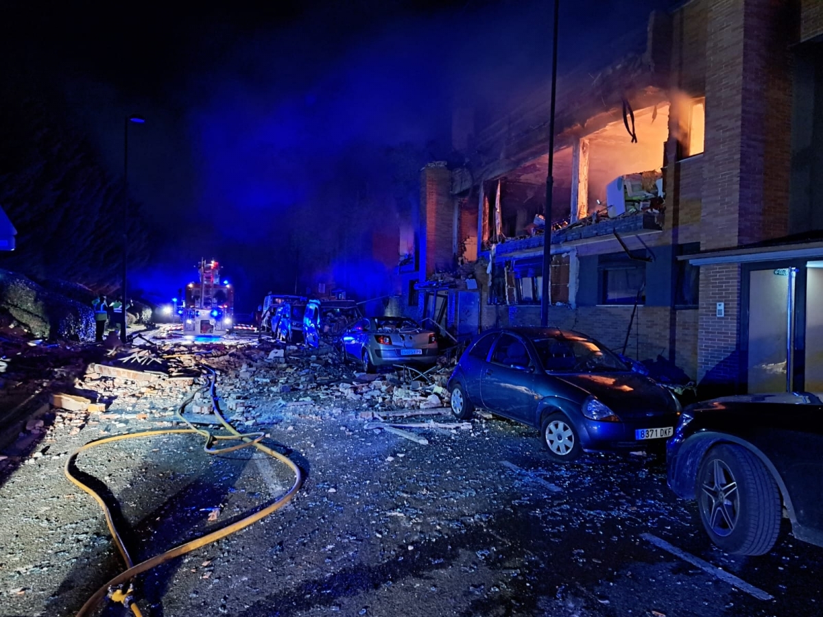 Dos de los nueve heridos tras las explosión en Noáin, están graves y en la UCI: un joven de 22 años y una menor de 13