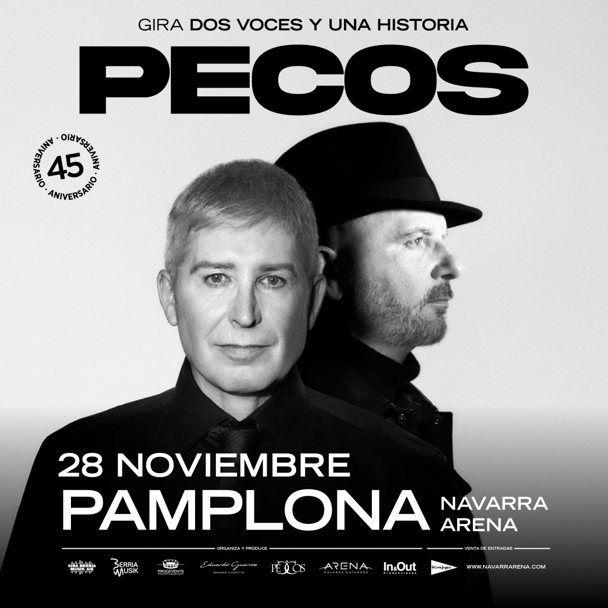 Los 'Pecos' regresan a los escenarios y darán un concierto en Pamplona el próximo 28 de noviembre