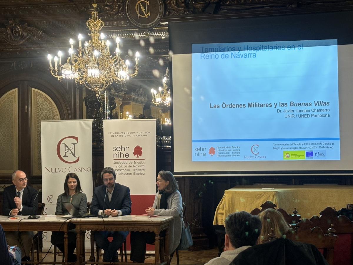 Templarios y órdenes militares, a debate en una mesa redonda organizada por la SEHN en Pamplona