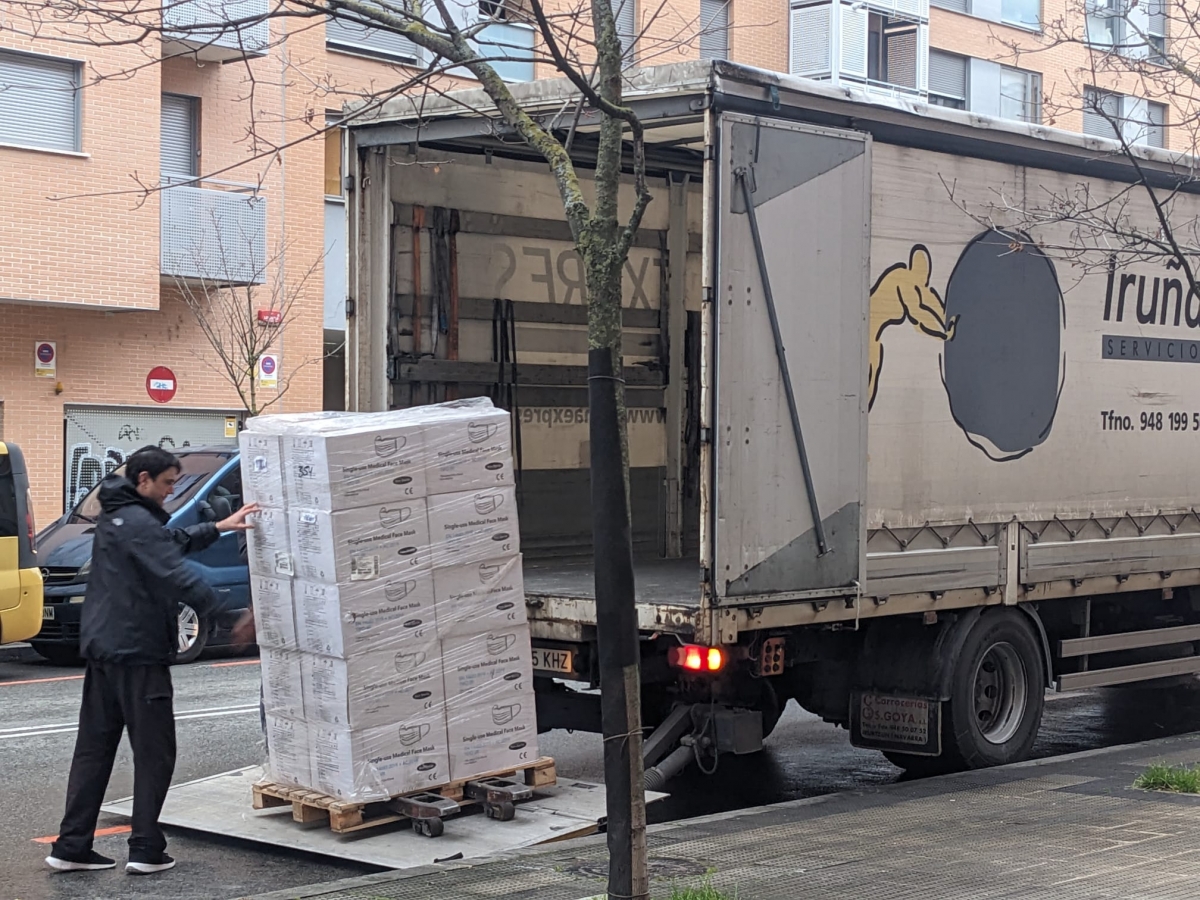 Pamplona se deshace de más de 400.000 mascarillas caducadas que permanecían almacenadas en espacios municipales