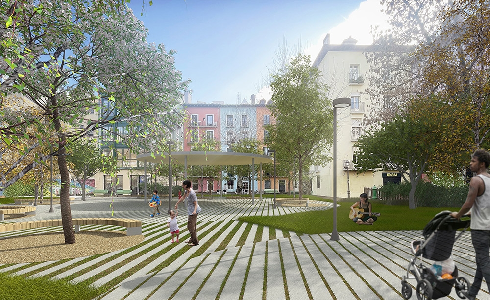 Pamplona licita las obras de reurbanización de la plaza de Santa Ana por 1,5 millones de euros