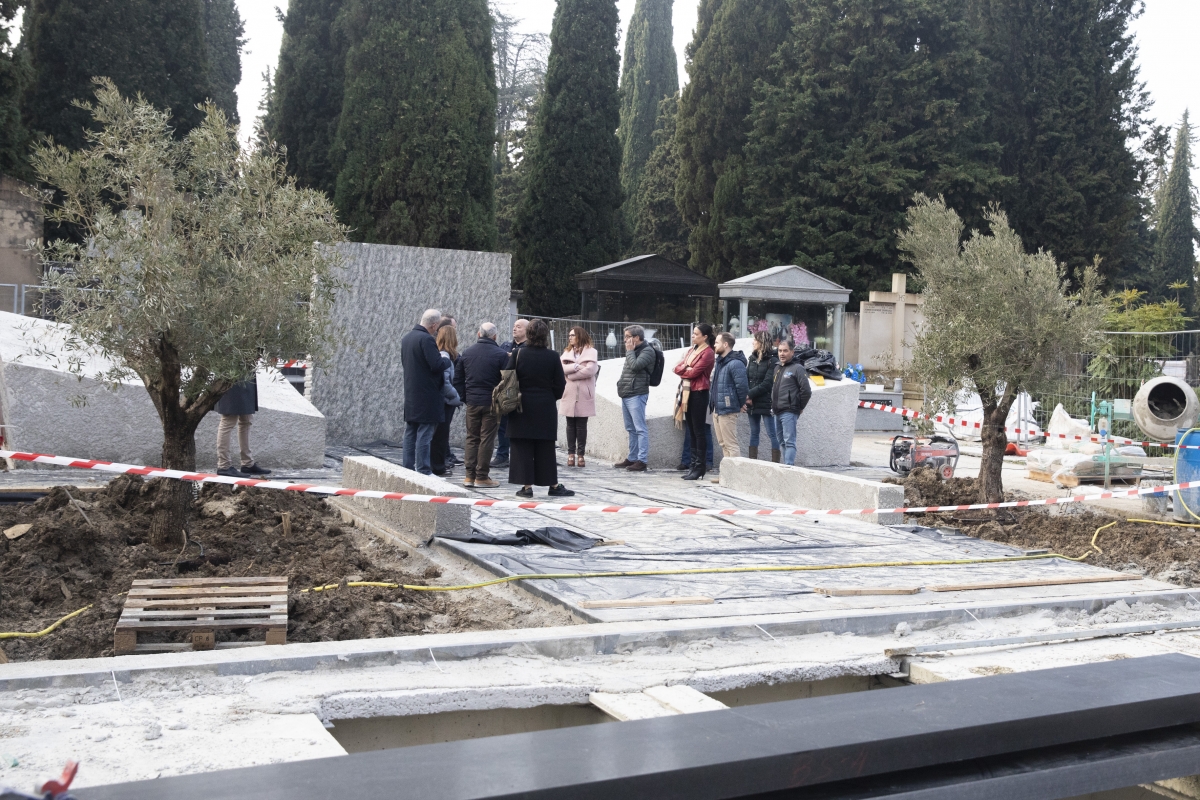 Contigo – Zurekin destaca el compromiso con la memoria democrática en las obras de ampliación del panteón de fusilados 