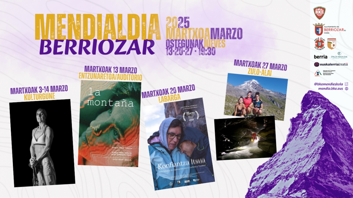 Segunda edición de Mendialdia organizada por la Escuela de Montaña de Berriozar