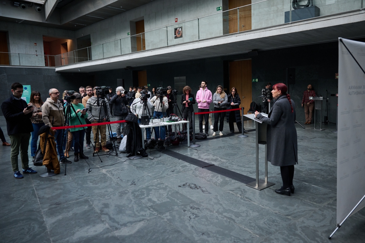 Maite Nosti, ya es parlamentaria no adscrita en el Parlamento Foral tras su marcha de VOX