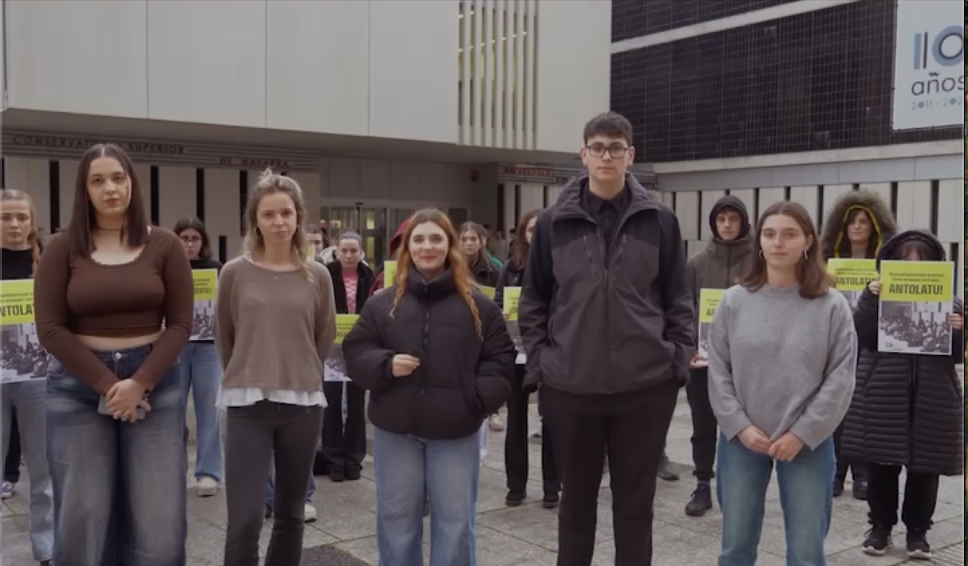 El colectivo feminista Itaia denuncia acoso y amenazas en el Conservatorio Superior de Música de Navarra