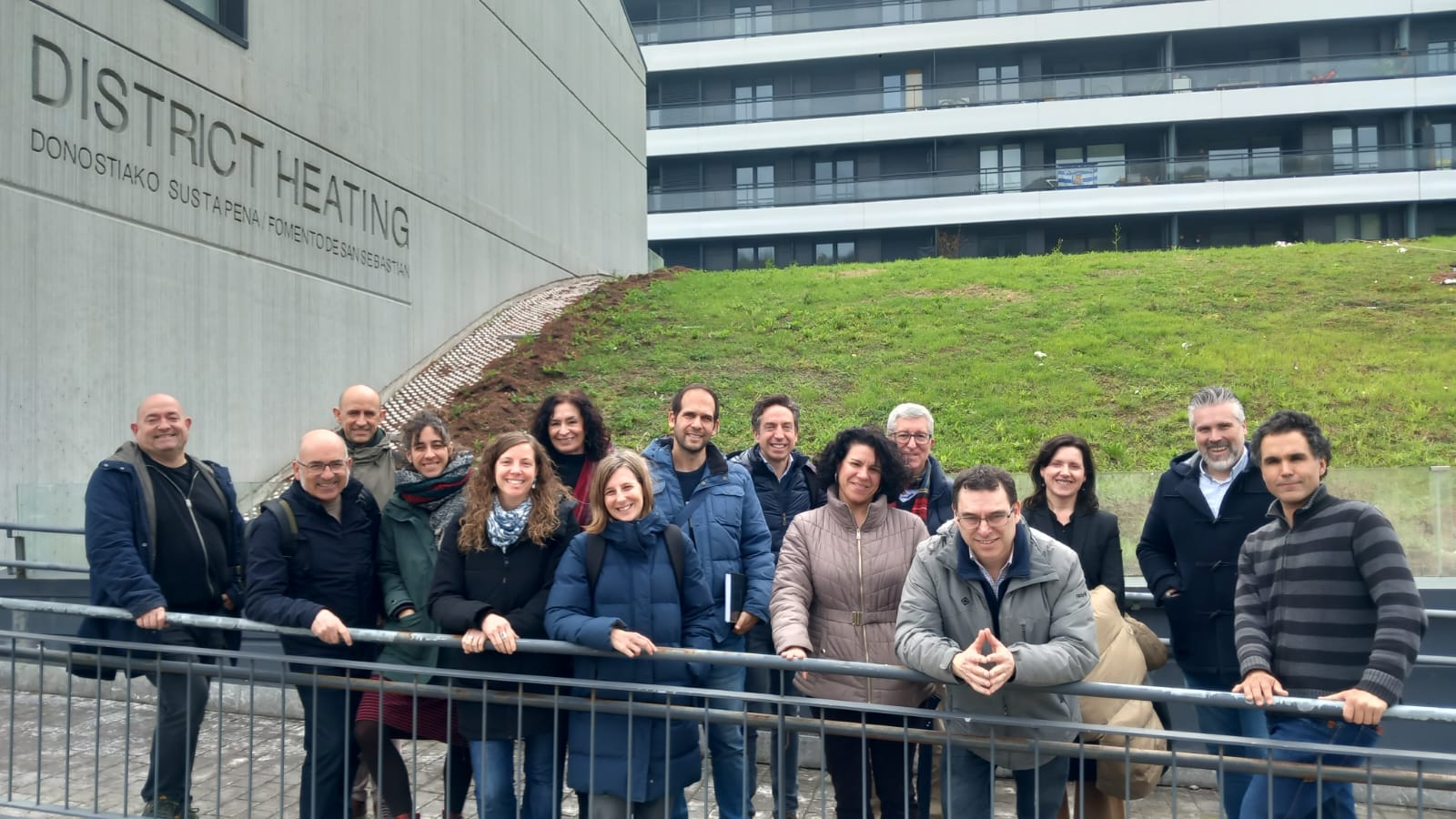 Personal de Pamplona visita el proyecto District Heating del barrio de Txomin Enea de Donostia-San Sebastián 