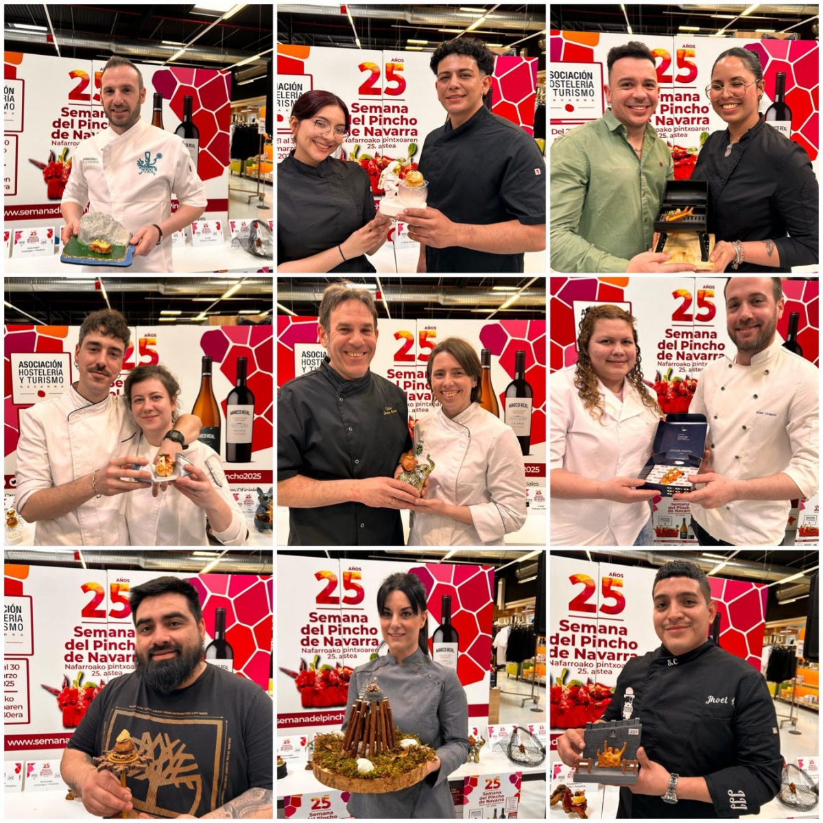 Estos son los 9 pinchos que aspiran al Oro en la Semana del Pincho de Navarra 2025