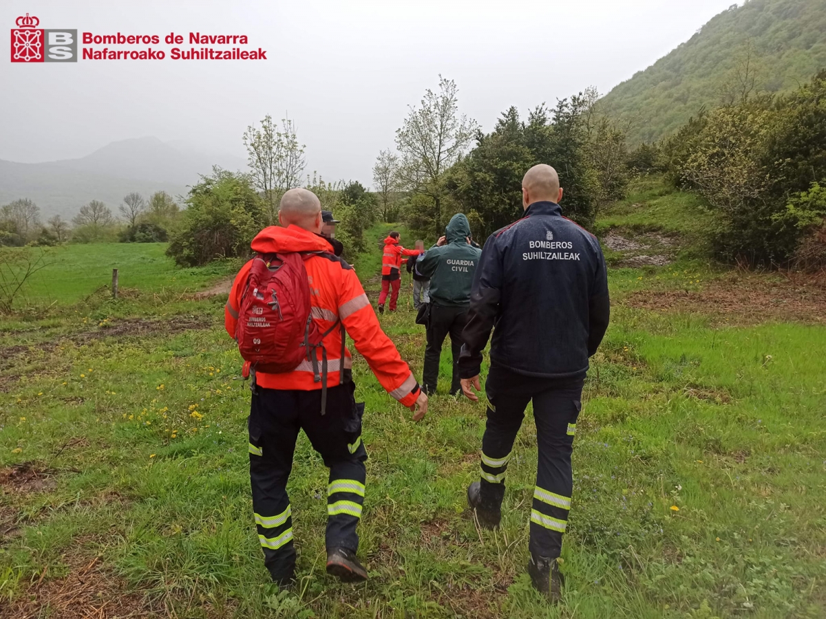 Localizada en buen estado una persona extraviada en la zona de Lusarreta (Arce)