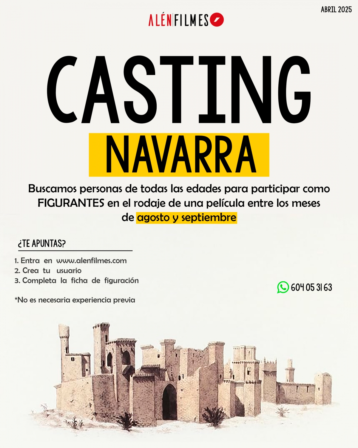 Se buscan figurantes para el rodaje en Navarra de la gran comedia italiana “Buen Camino”