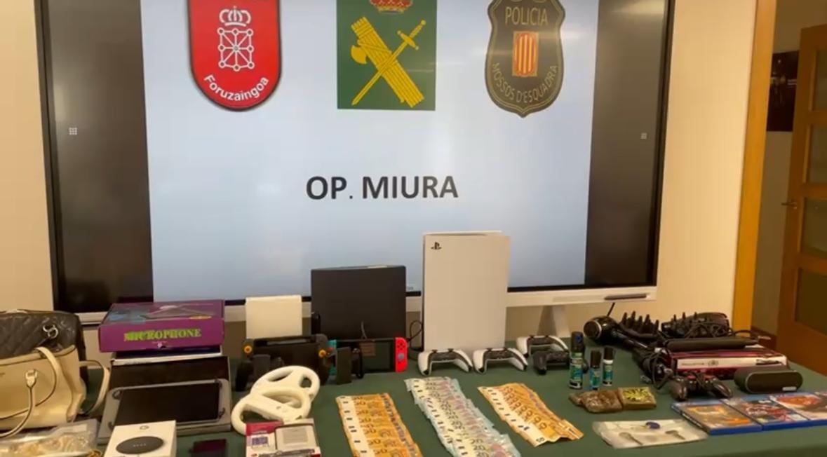 'Operación Miura': Desarticulado en Navarra un grupo criminal dedicado al robo en viviendas en todo el país 
