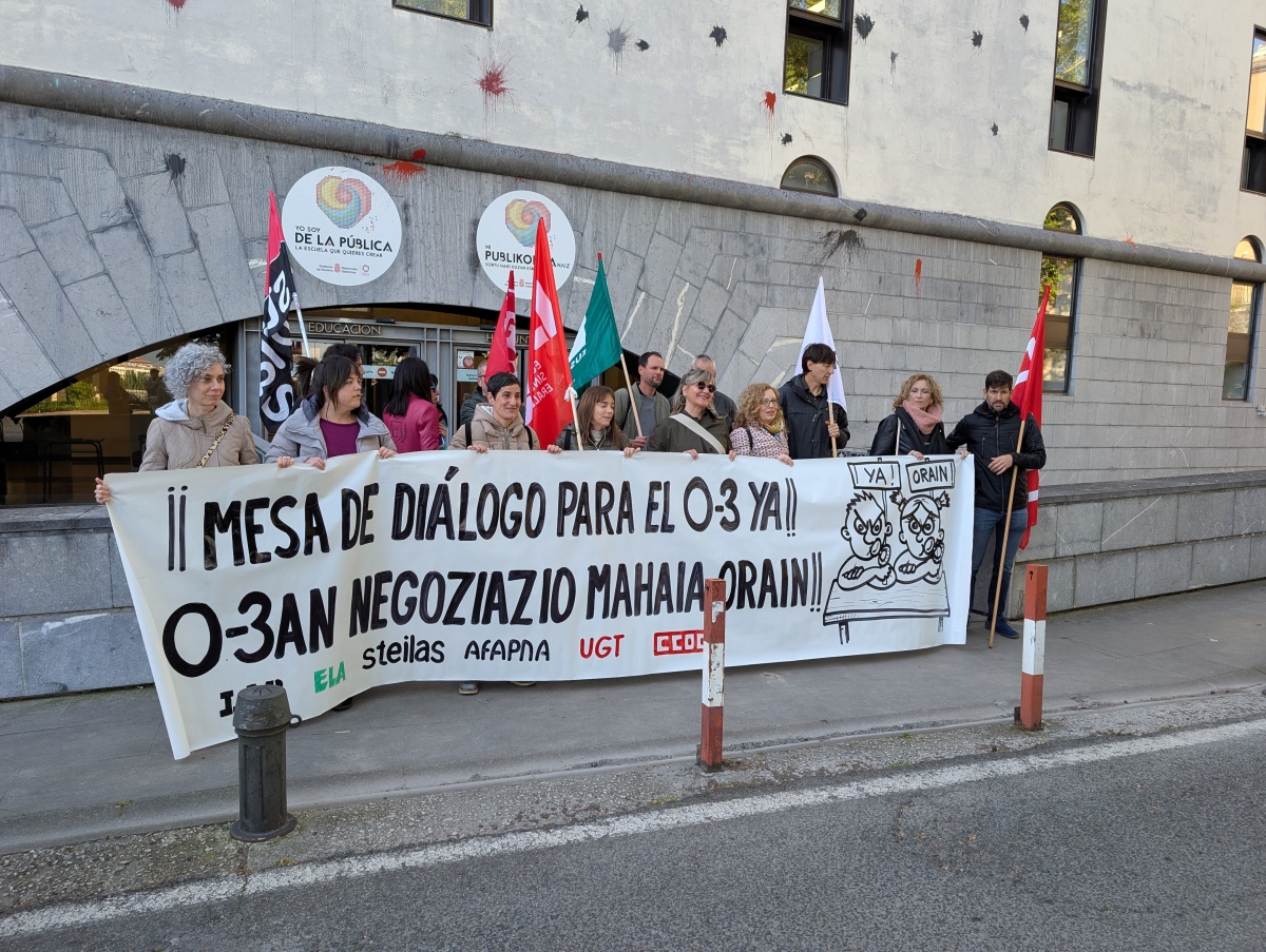 Los sindicatos del ciclo 0-3 exigen al Departamento de Educación su inclusión en la comisión de trabajo con la FNMC