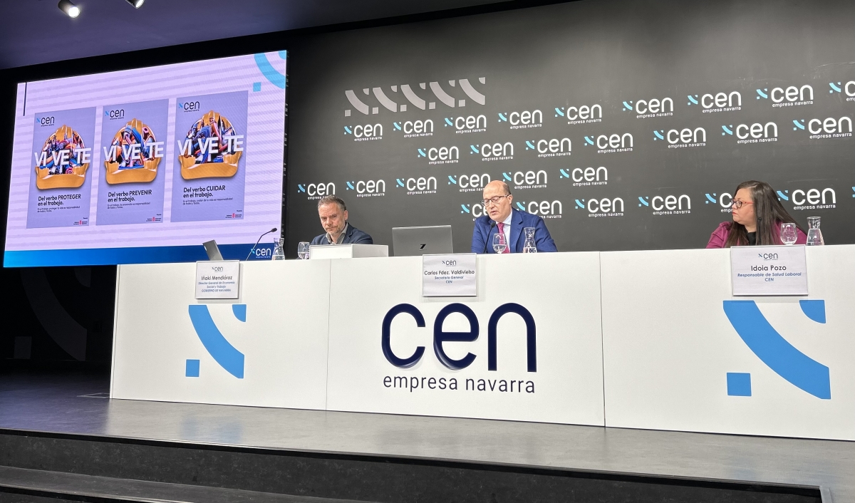 CEN presenta la campaña «VÍ VE TE» para concienciar sobre la siniestralidad laboral en Navarra