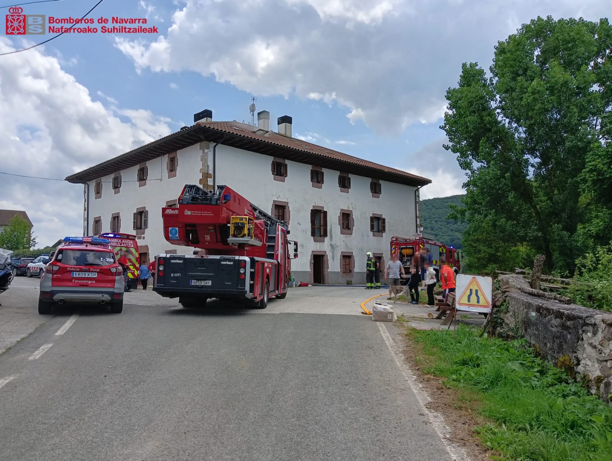 Fallece una mujer, de 91 años,  tras incendiarse su vivienda en Arraitz-Orkin
