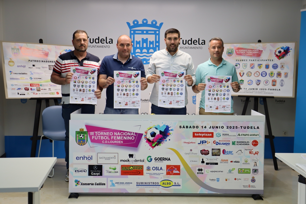 Tudela acoge el 14 de junio el III Torneo Nacional Femenino del C.D. Lourdes con la participación de 44 equipos