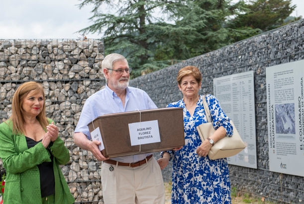 Entregan los restos de Aquilino Florez, víctima del franquismo, a su familia en Orduña tras la exhumación  