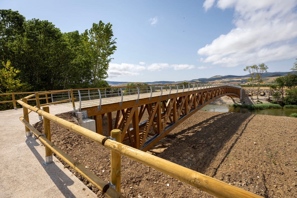 El Paseo Fluvial de la Comarca se amplía con un nuevo tramo entre Ibero y Etxauri y alcanza los 63 kilómetros