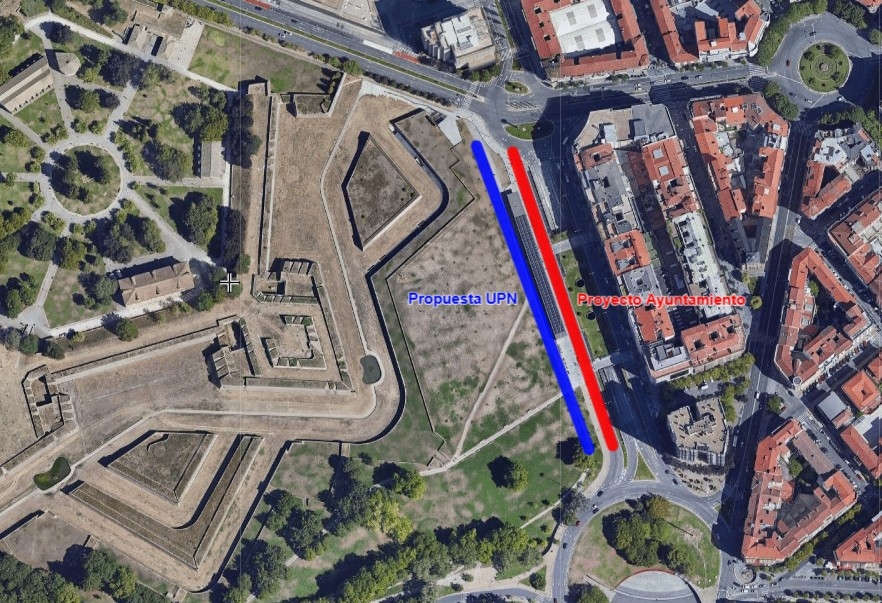 UPN propone una alternativa al carril bici en Yanguas y Miranda 