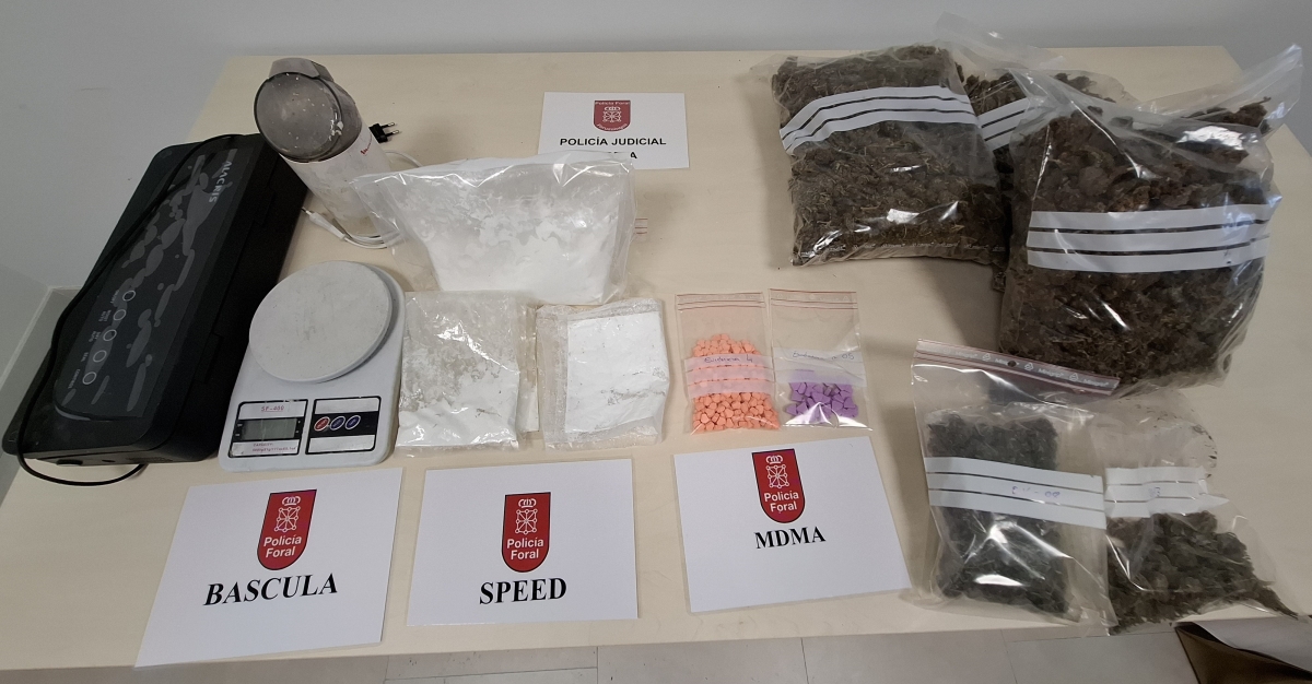 Detenido en Ribaforada un hombre de 56 años por tráfico de drogas tras investigaciones por robos