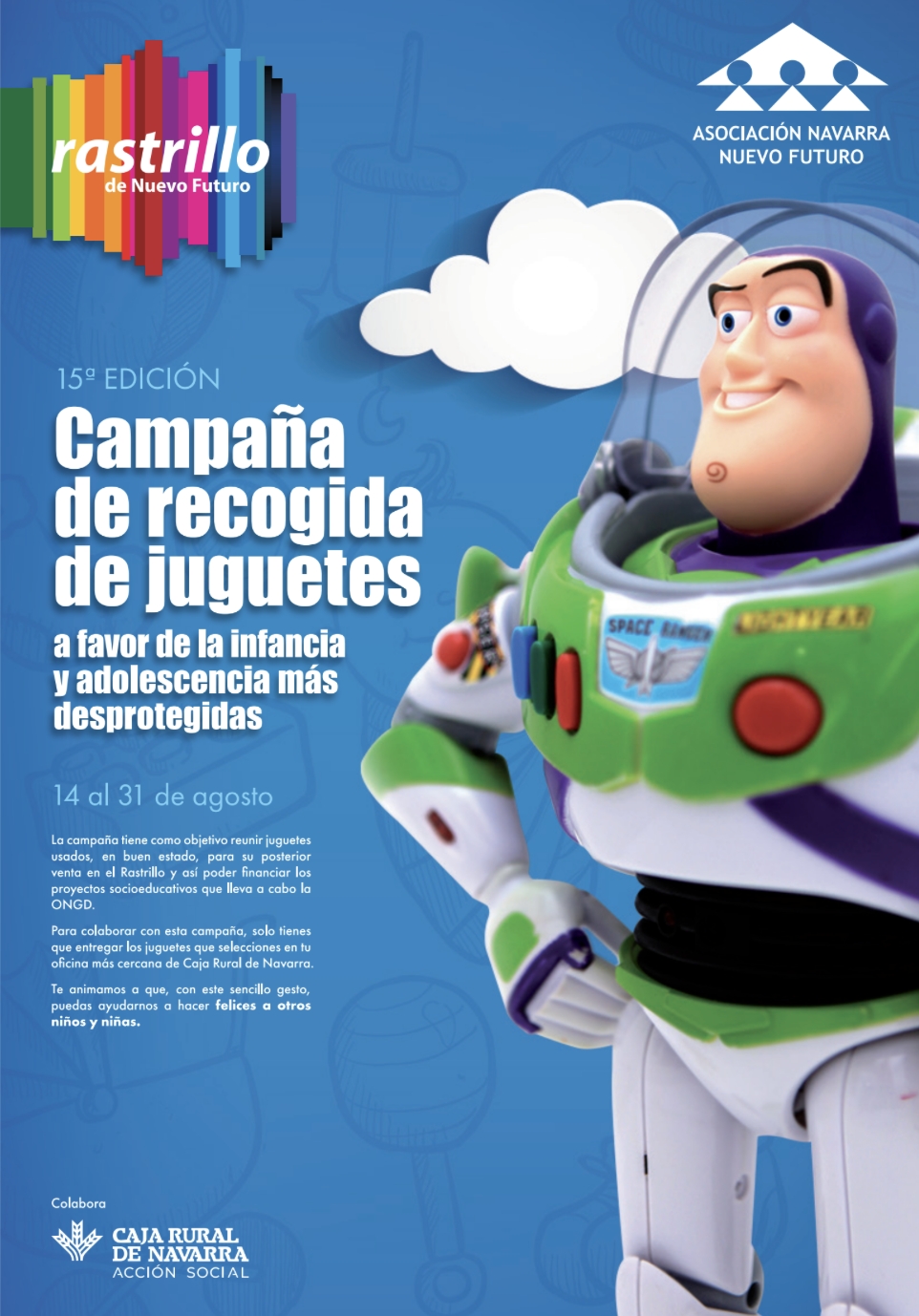 Navarra Nuevo Futuro y Caja Rural reactivan la campaña solidaria «Un Juguete, Una Sonrisa»