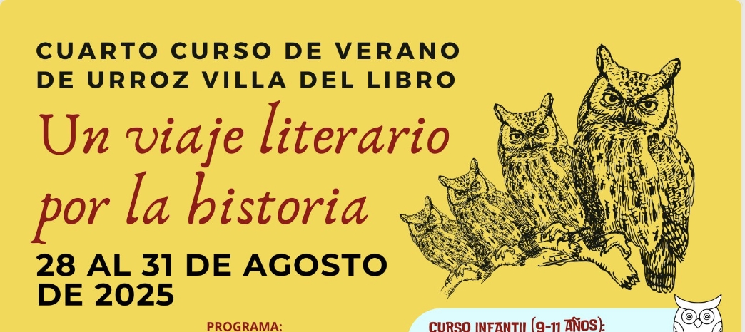 Urroz Villa 'del Libro' acoge su cuarto Curso de Verano: un viaje literario por la historia