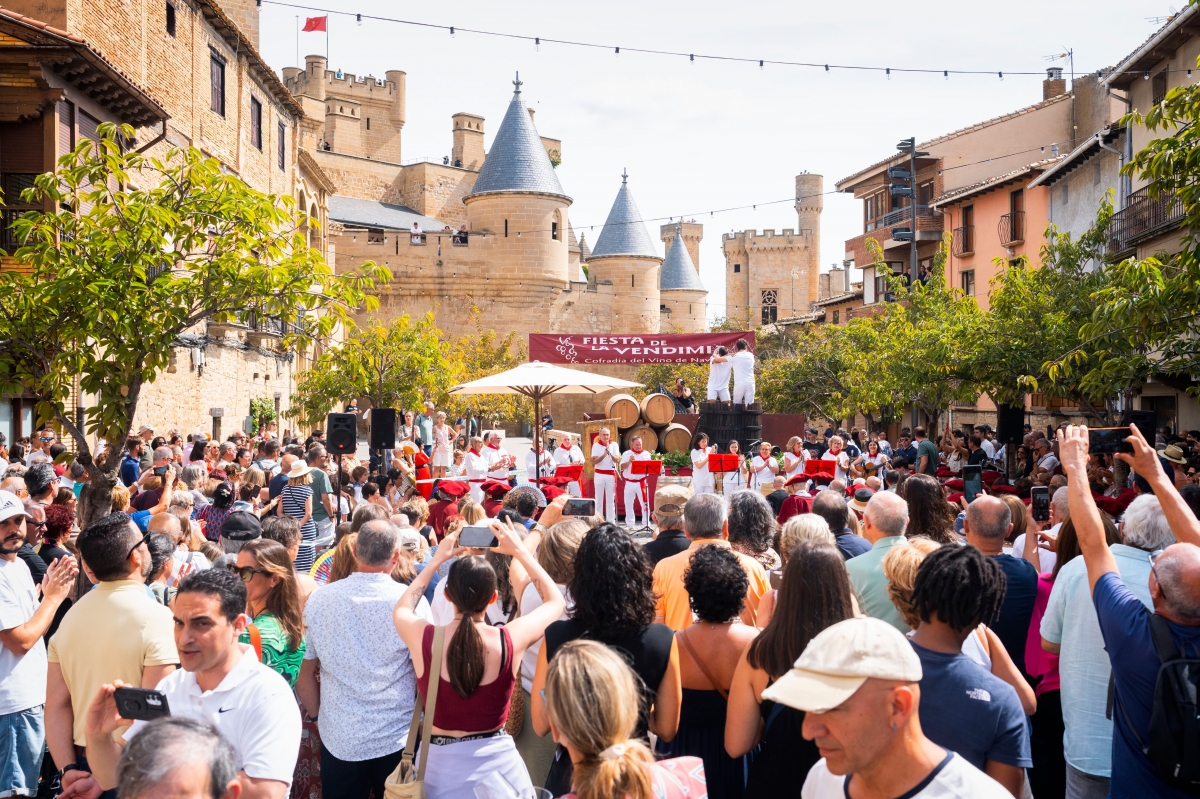 Olite celebra la XXXIII Fiesta de la Vendimia de Navarra con música, tradición y vino