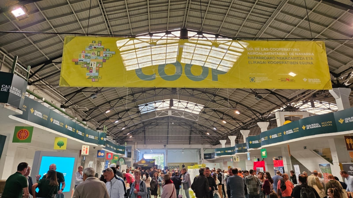Pamplona acoge con éxito la primera feria del Cooperativismo Agroalimentario de Navarra, TerritorioCOOP