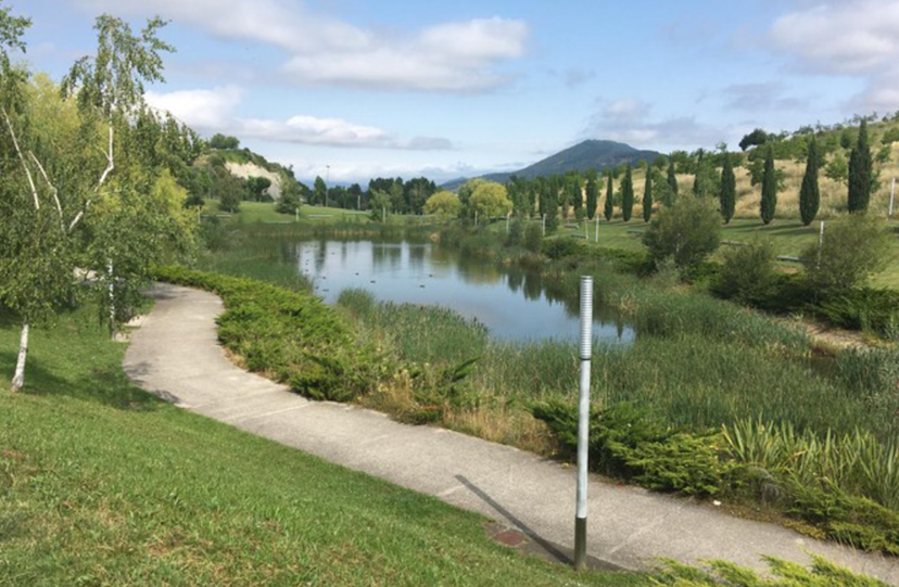 El lago de Erripagaña se vaciará estos días por labores de mantenimiento