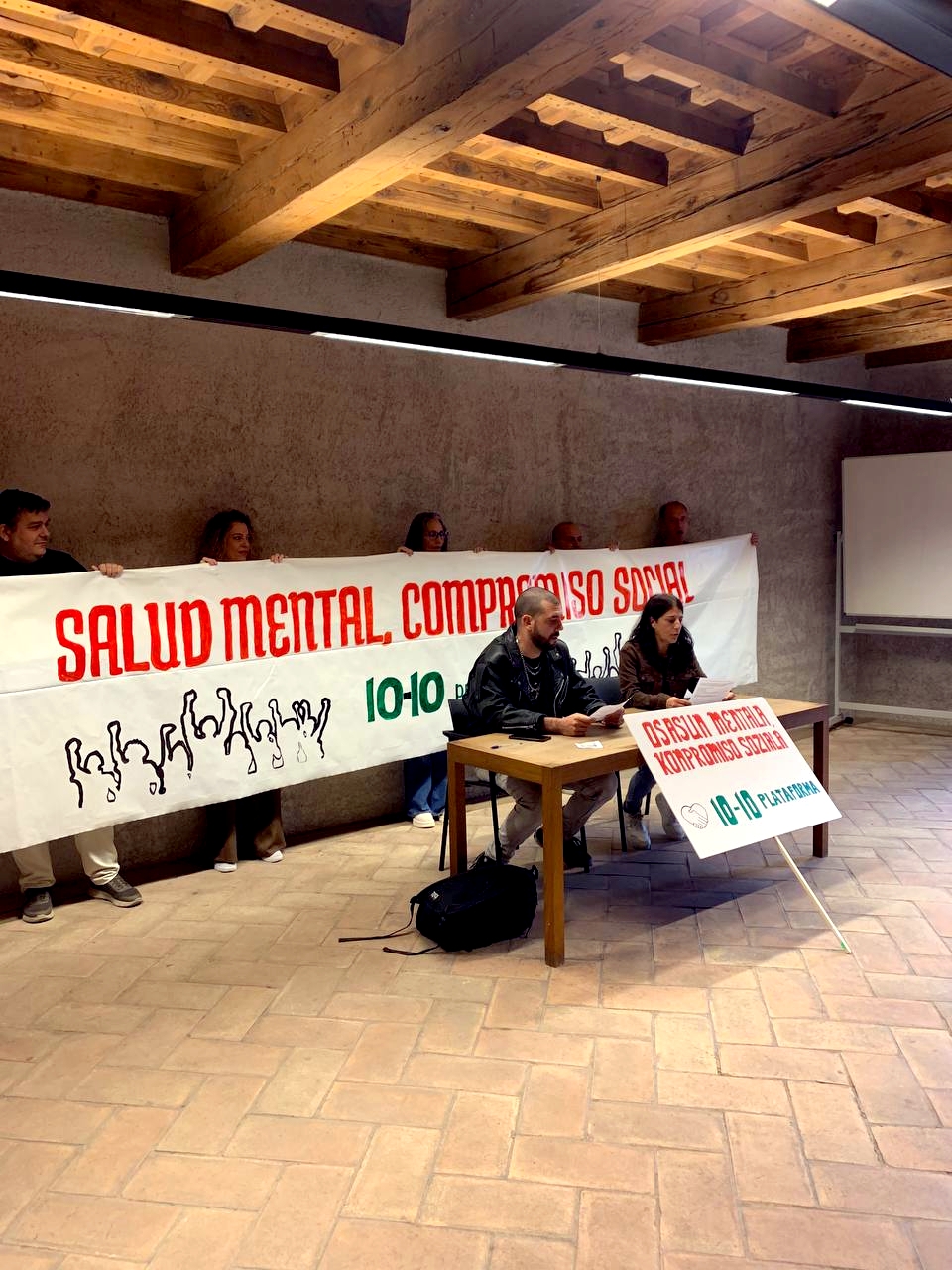 La Plataforma 10-10 convoca una concentración este sábado en Pamplona por el Día Mundial de la Salud Mental