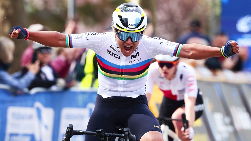 La pamplonesa Paula Ostiz lo gana todo: logra el maillot arcoíris del campeonato de Europa junior de ciclismo