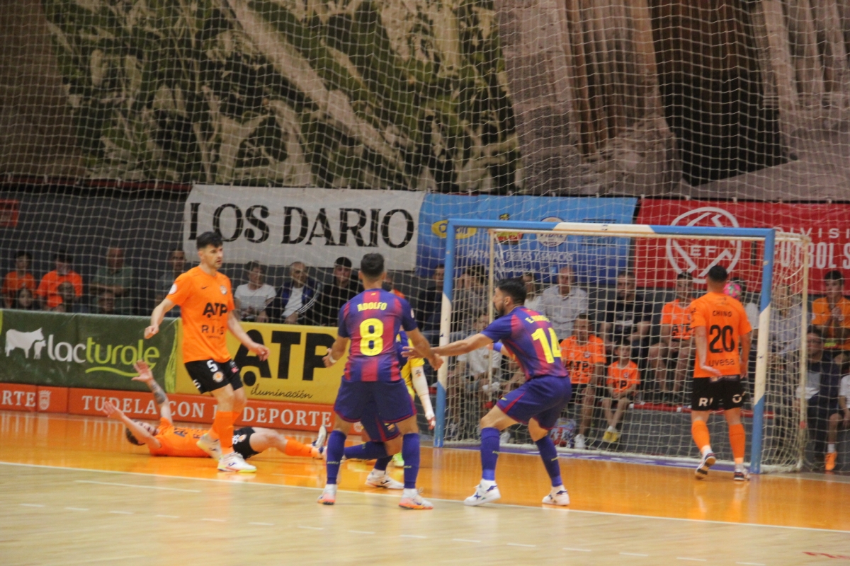 [GALERIA] Dura derrota del ATP ante un Barça muy superior, con un ambiente inmejorable en el Ciudad de Tudela