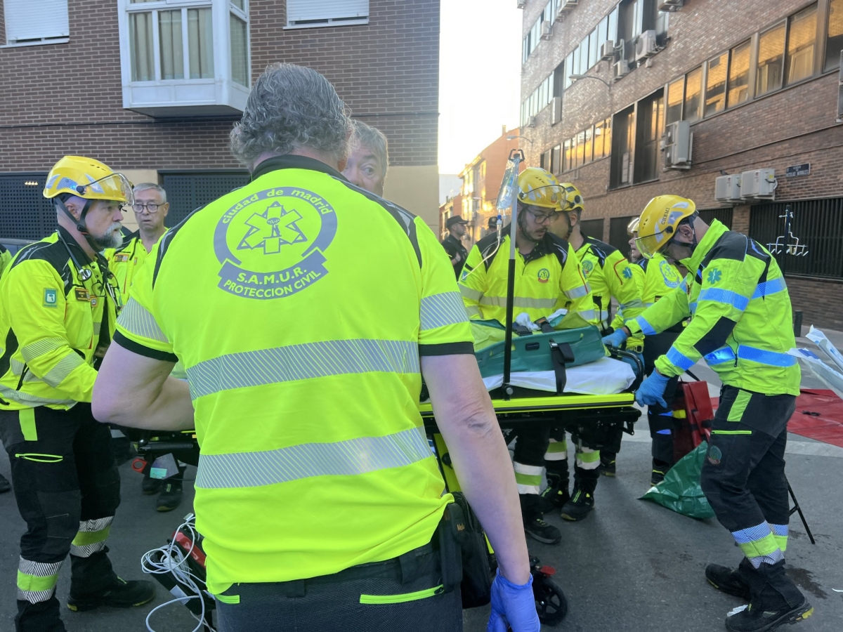 Rescatan los cuatro cuerpos sin vida del derrumbe en un edificio en obras de Madrid