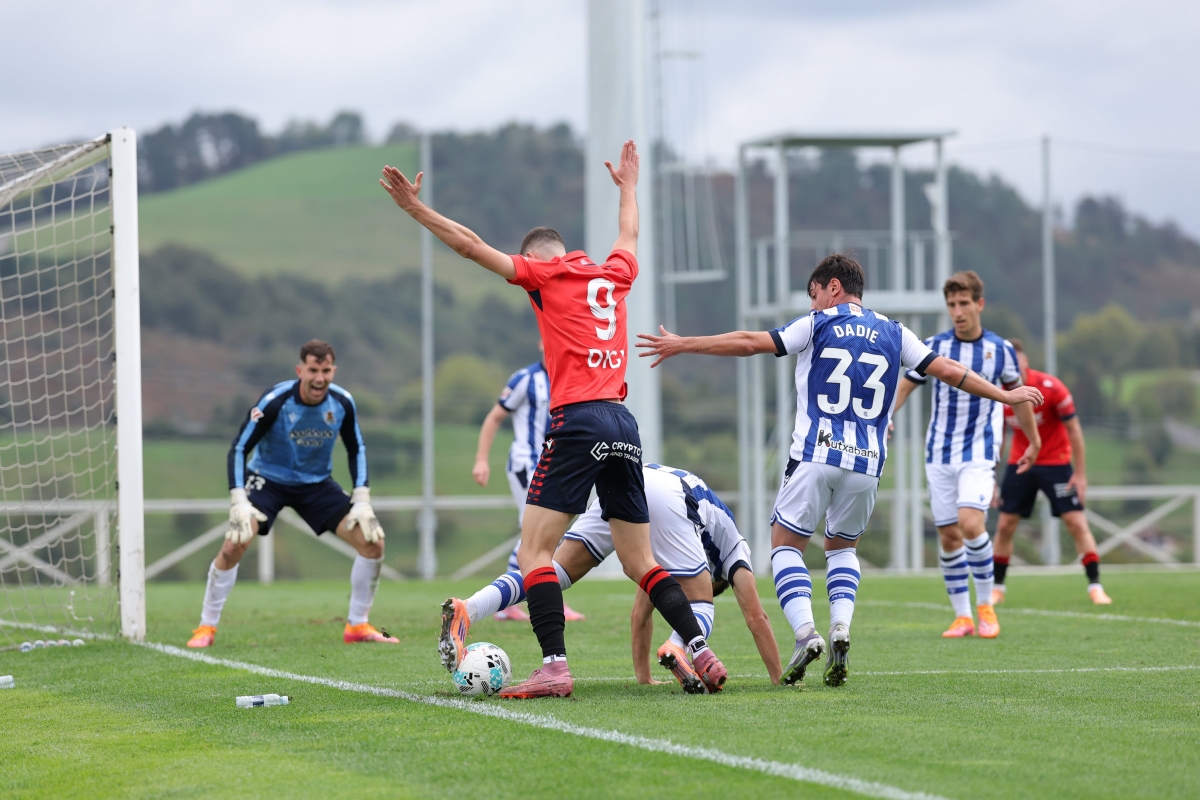 Osasuna pierde ante la Real Sociedad en el partido de entrenamiento disputado en Zubieta (2-0)