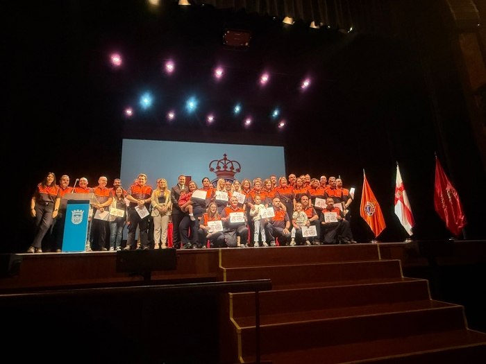 Tudela rinde un emotivo homenaje a la Agrupación de Voluntarios de Protección Civil por su 40 aniversario