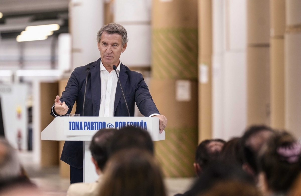 Feijóo anuncia en Soria que eximirá del IVA a los autónomos que cobren menos de 85.000 euros anuales