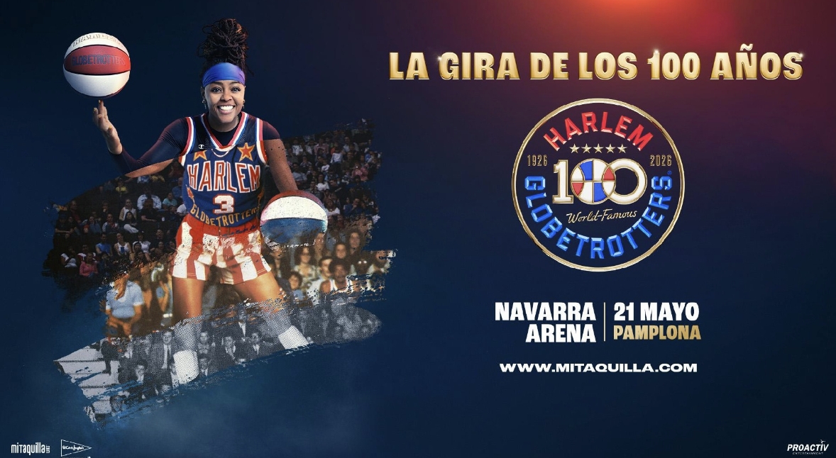 Los Harlem Globetrotters celebrarán su centenario en Pamplona en mayo de 2026