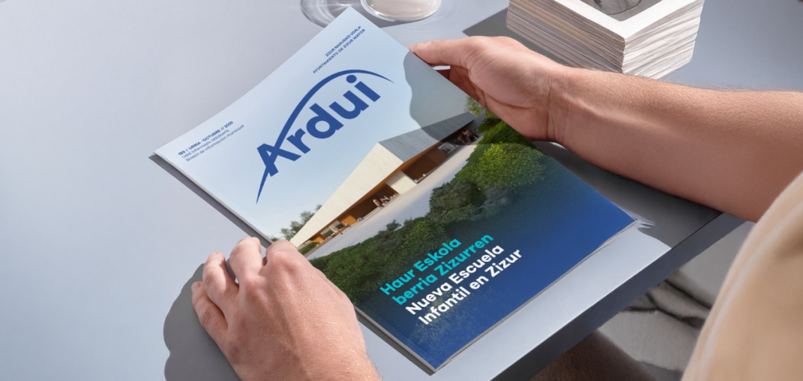 La revista municipal Ardui de Zizur Mayor se renueva con un diseño más moderno, visual y enfocado en la vida local