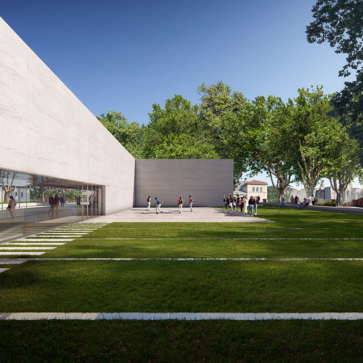 El futuro Centro de Interpretación de la Pelota Vasca evocará un frontón y abrirá una plaza hacia la muralla