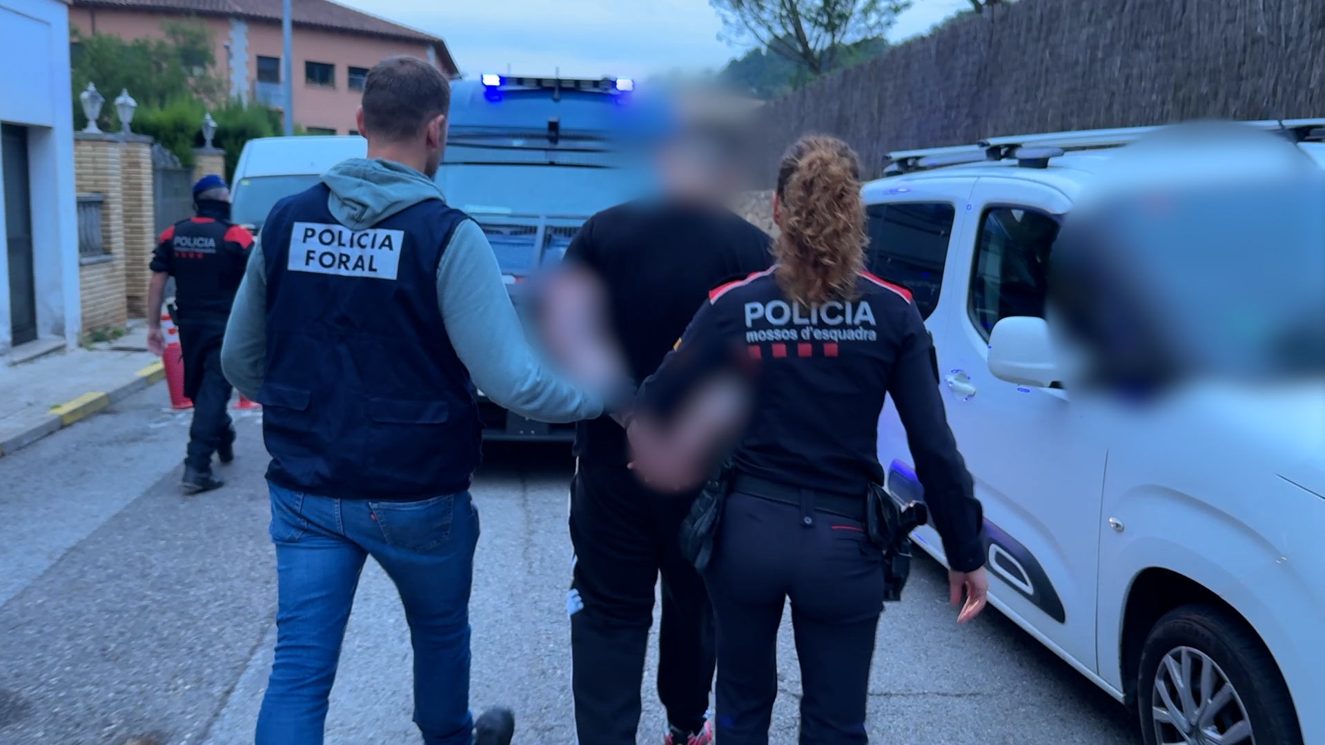 Policía Foral y los Mossos d’Esquadra desarticulan una banda que asaltaba camiones que transportaban droga