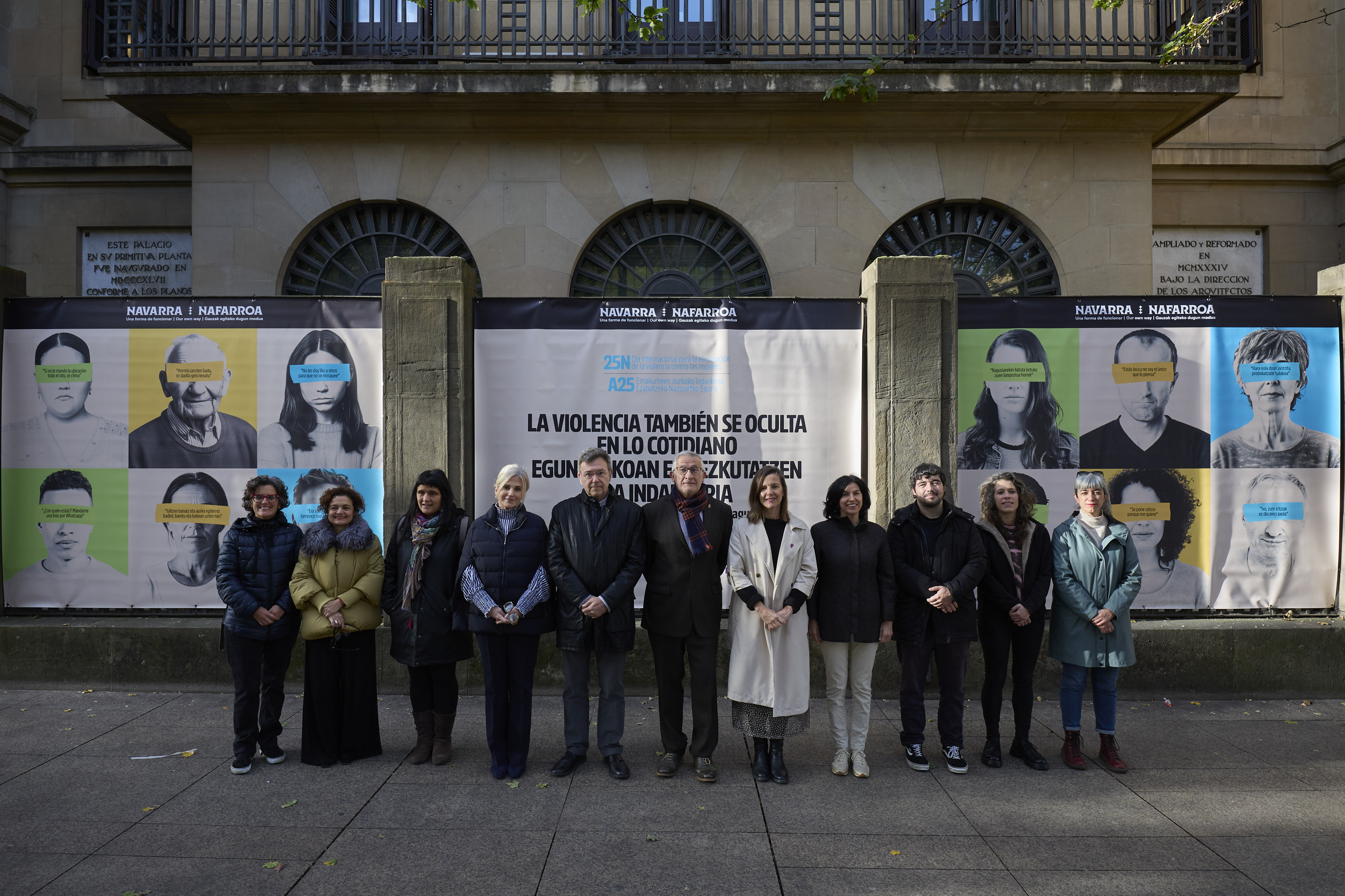 ‘La violencia también se oculta en lo cotidiano. Hagámosla visible’, lema de Navarra por el 25N 