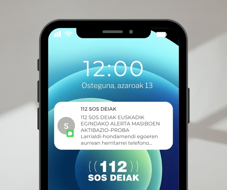 El Gobierno probará la eficacia del sistema ES-Alert en Álava para avisos a la población en casos de gran emergencia