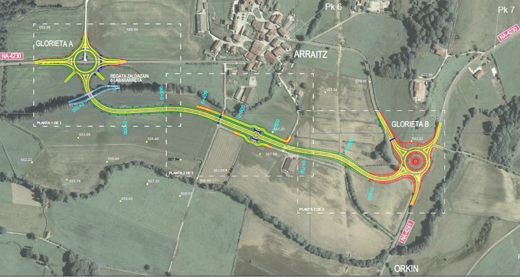 Luz verde al proyecto de la variante de la carretera NA-4230 en Arraitz-Orkin