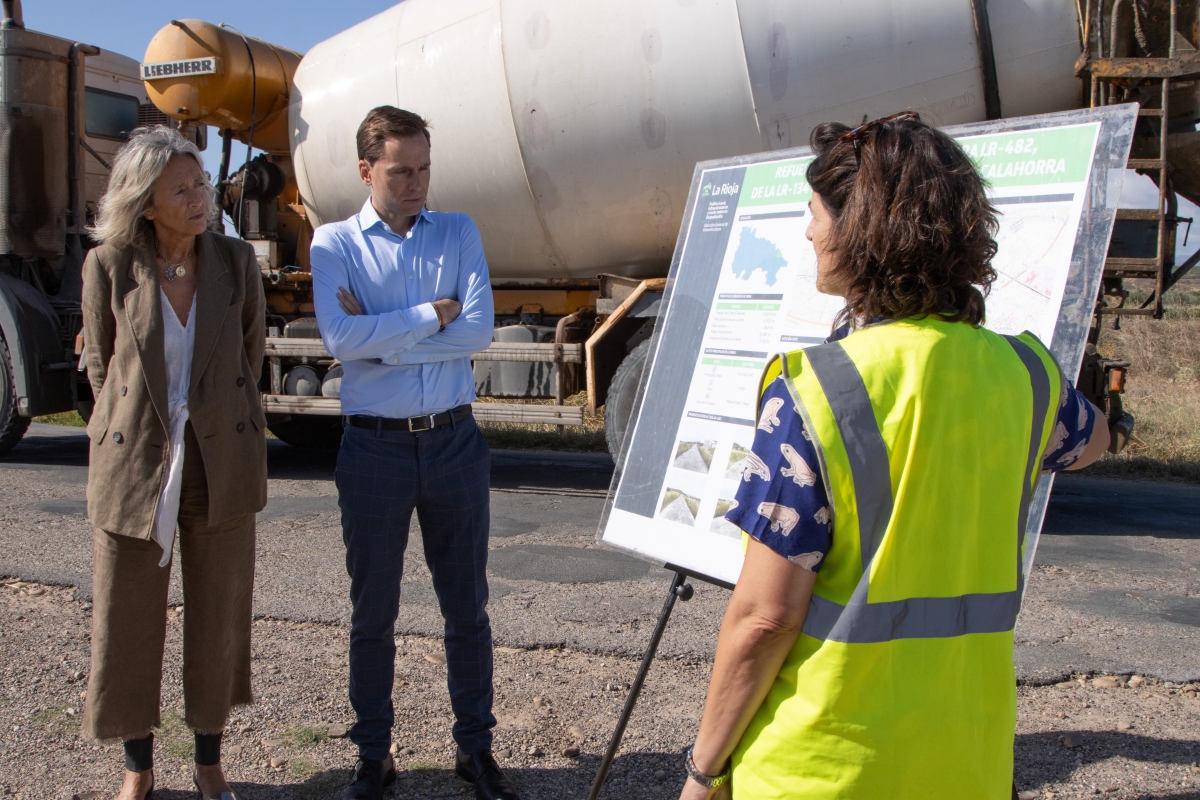 La LR-482 sufrirá un corte total por obras de refuerzo de firme para mejorar la seguridad vial