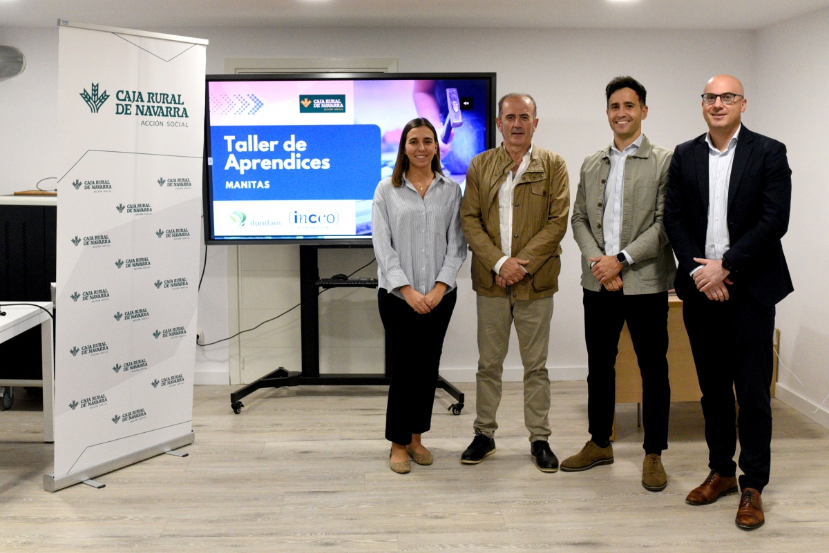 Caja Rural, Ilundain e INCCO lanzan un “Taller de Aprendices” para formar a jóvenes vulnerables como 